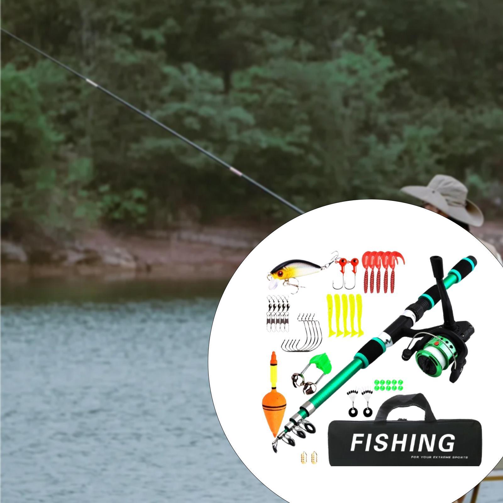 Fishing Rod Combo - 어린이용 여행 낚시 키트, 텔레스코픽 낚싯대와