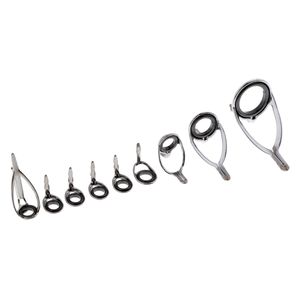 Fishing Rod Guide Replacement - 10 개/대 낚싯대 팁 팁 교체