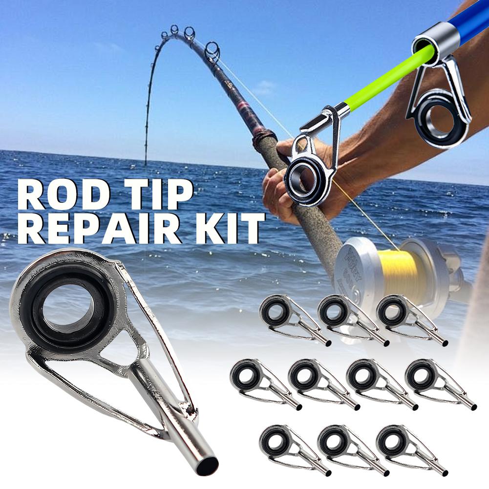 Fishing Rod Guide Replacement - 낚싯대 끝부분 수리 키트 10개 낚싯대