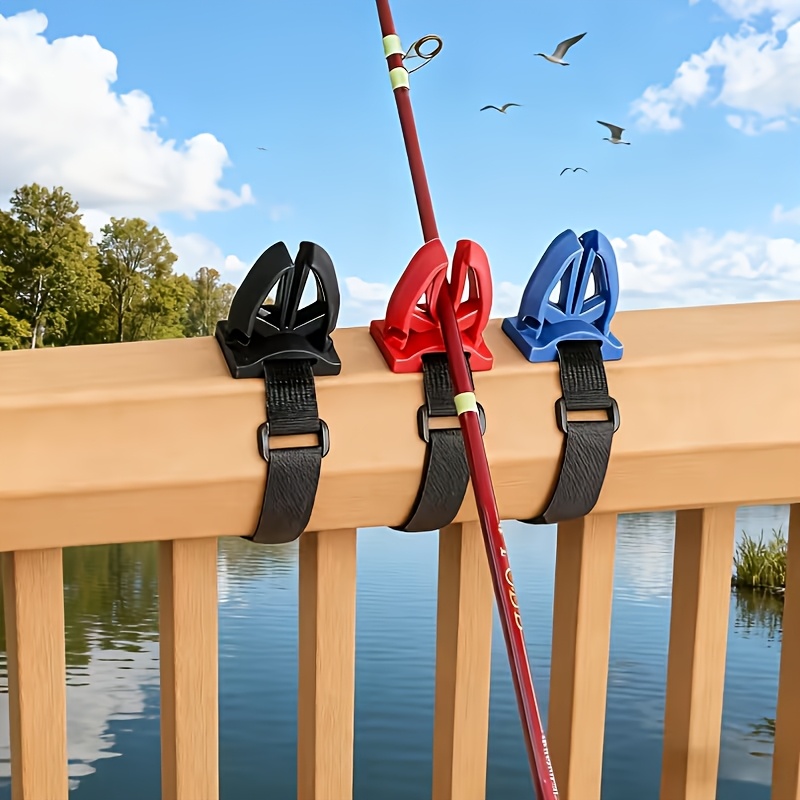 Fishing Rod Travel - 낚싯대 브래킷, 조절 가능한 스트랩 장착,