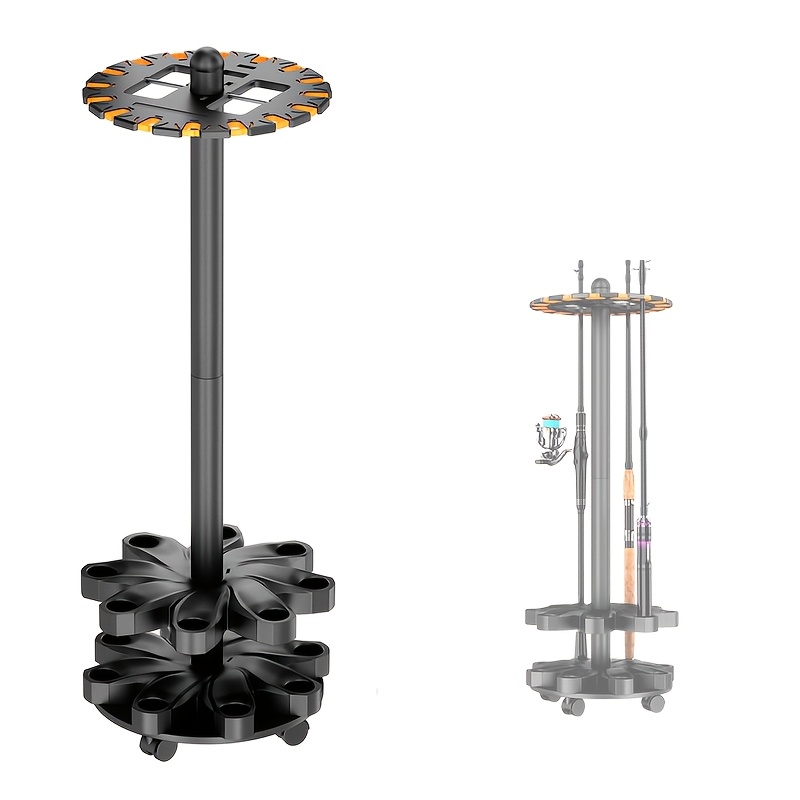 Fishing Rod Rack - 차고용 낚싯대 홀더, 360도 회전 낚싯대