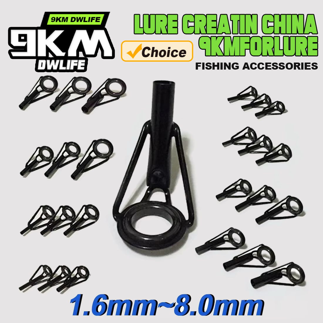 Fishing Rod Guide Replacement - 5Pcs 낚싯대 팁 가이드 수리 키트