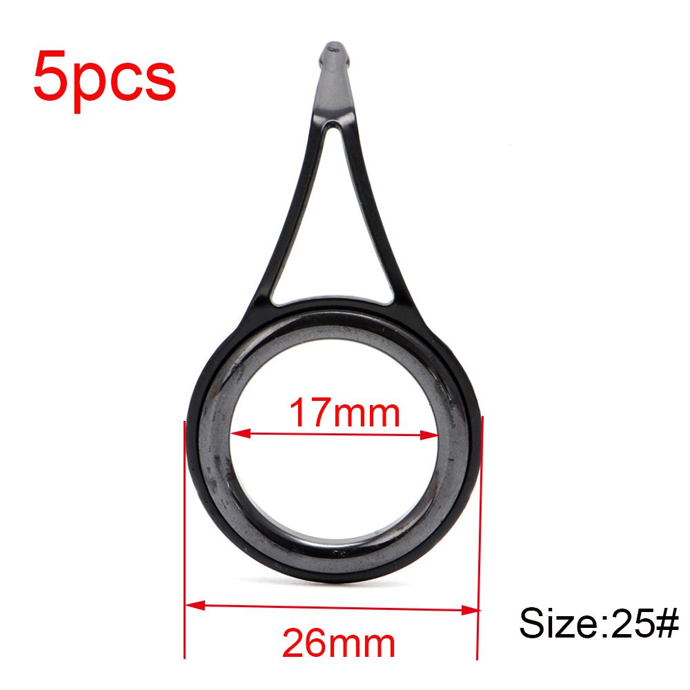 Fishing Rod Guide Replacement - 타원형 3mm-23mm 내경 스테인리스 스틸 낚싯대