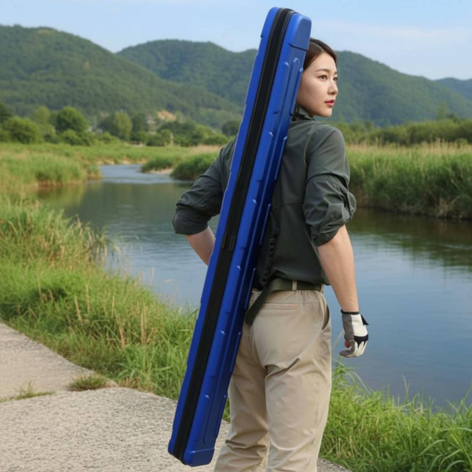 Fishing Rod Case - 하드 쉘 낚싯대 가방 경량 방수