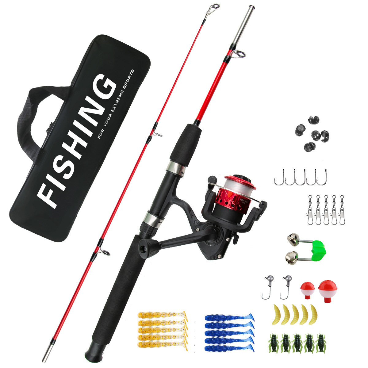 초보자용 2단 아이스 낚싯대 콤보, 장거리 캐스팅 바다 - Fishing Rod Ice 리뷰 및 가격
