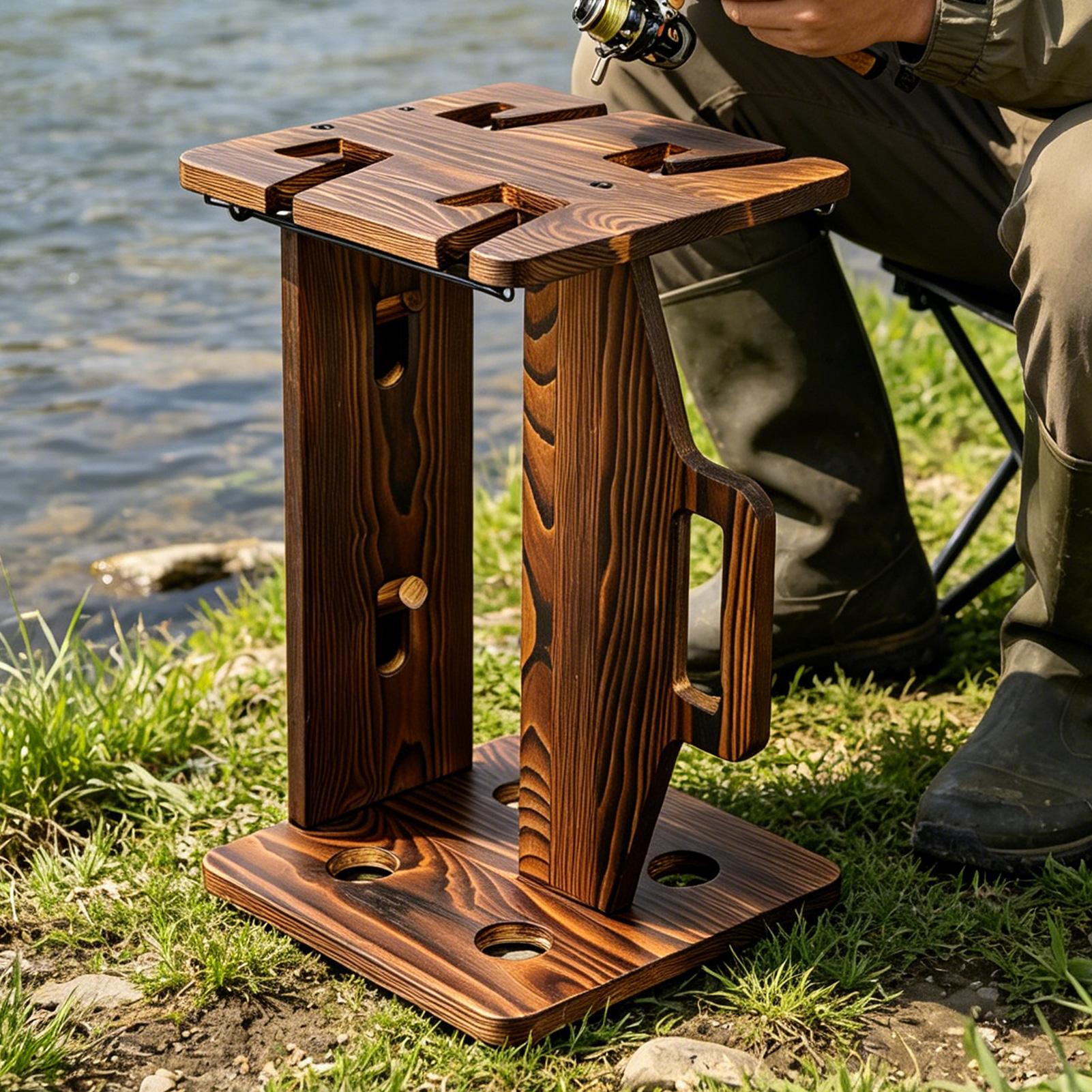 낚싯대 홀더 나무 재질 휴대용 조절 가능 벽걸이형 정리 - Fishing Rod Rack 리뷰 및 가격