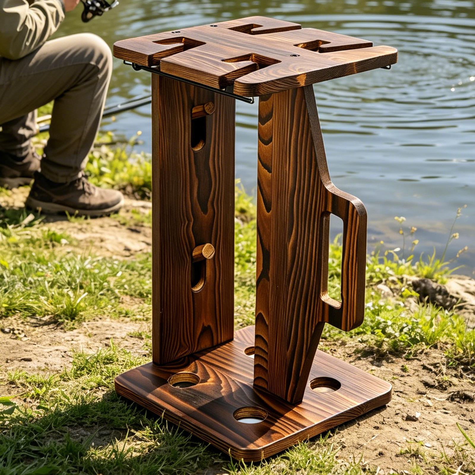 낚싯대 홀더 나무 재질 휴대용 조절 가능 벽걸이형 정리 - Fishing Rod Rack 리뷰 및 가격