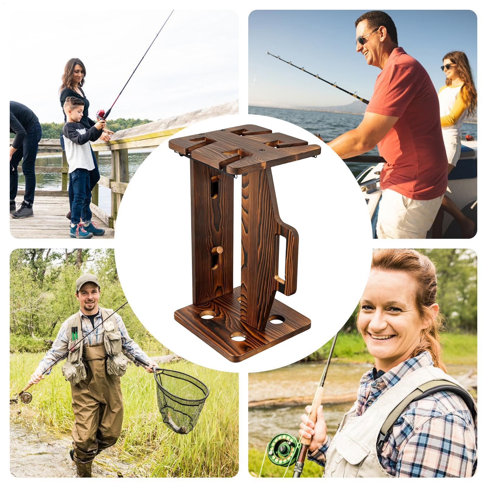 낚싯대 홀더 나무 재질 휴대용 조절 가능 벽걸이형 정리 - Fishing Rod Rack 리뷰 및 가격