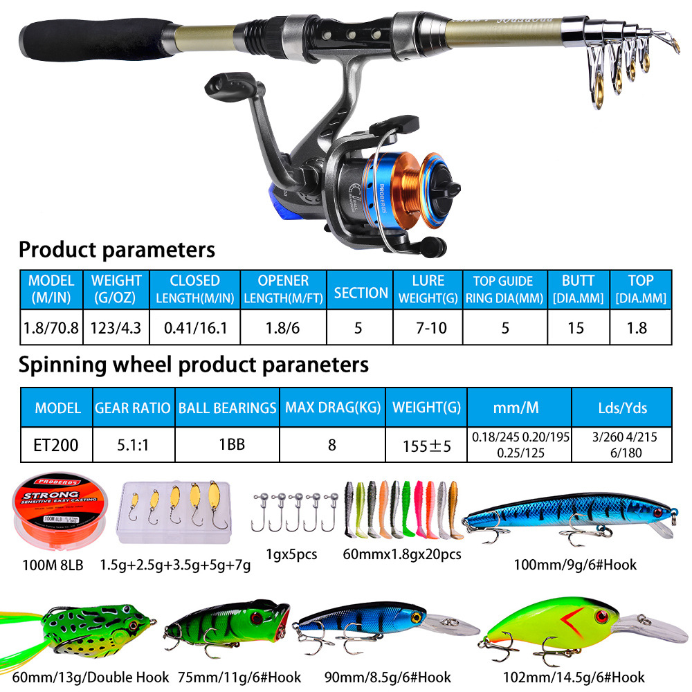 새로운 바다 낚싯대 40개 세트, 원격 낚싯대, 소프트 - Fishing Rod Fly 리뷰 및 가격