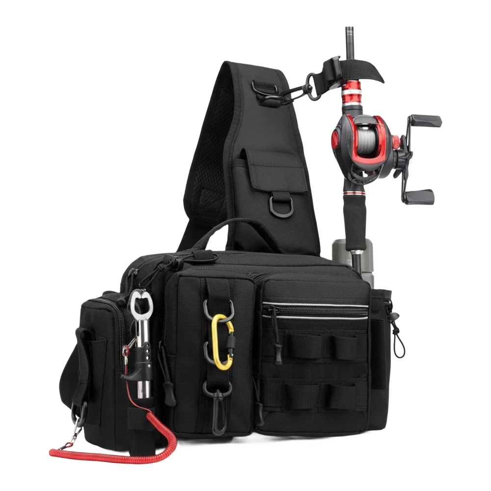 낚싯대 홀더가 있는 낚시 배낭 조절 가능한 넓은 어깨끈 - Fishing Rod Holder 리뷰 및 가격