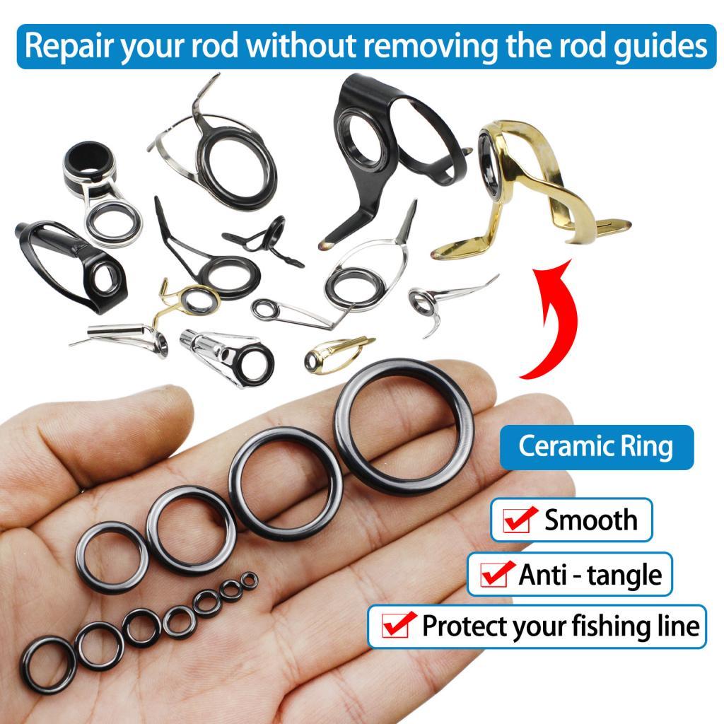 26개 낚싯대 가이드 세라믹 수리 키트 폴 팁 아이렛  - Fishing Rod Tip Replacement 리뷰 및 가격