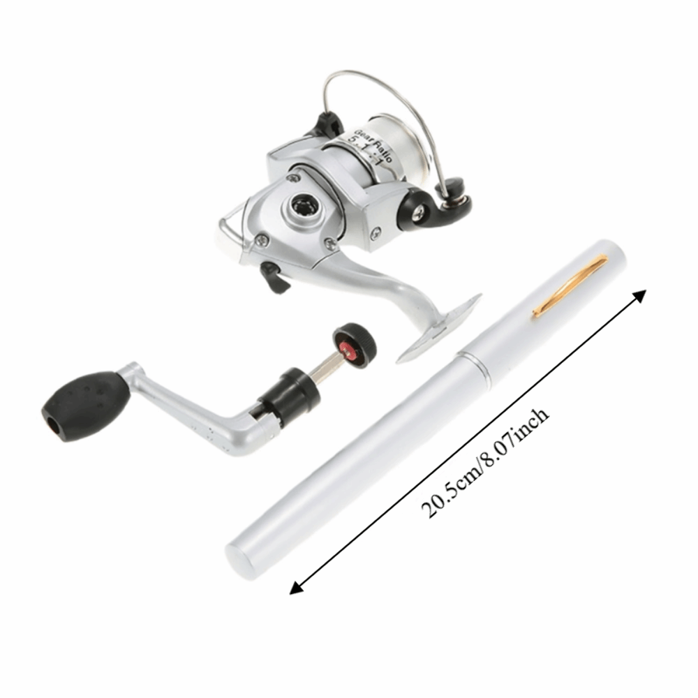 휴대용 텔레스코픽 포켓 낚싯대 경량 실버 펜 낚싯대 미 - Fishing Rod Fly 리뷰 및 가격