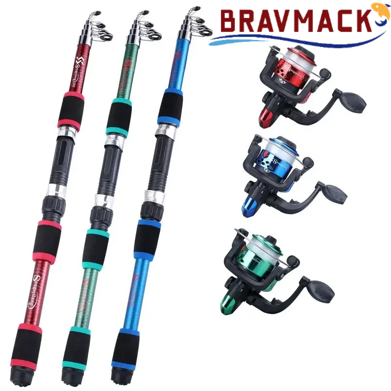 BRAVMACK 텔레스코픽 낚싯대 풀 키트(스피닝 릴, - Fishing Rod Spinning 리뷰 및 가격