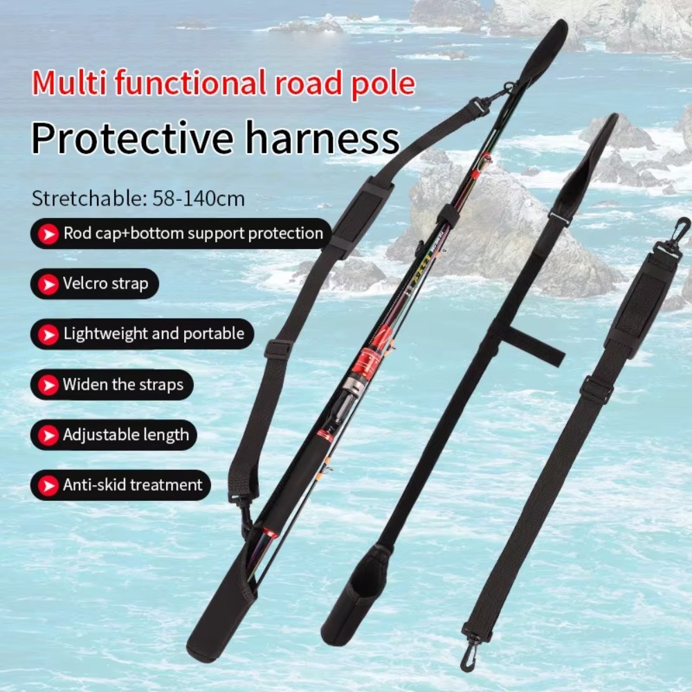 휴대용 낚시대 보관 가방 조정 가능한 낚시대 어깨 벨트 - Fishing Rod Travel 리뷰 및 가격