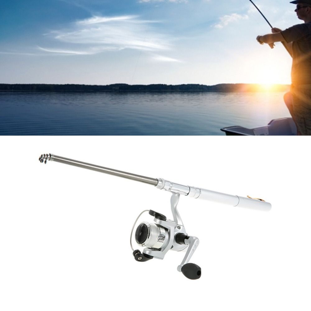 휴대용 텔레스코픽 포켓 낚싯대 미니 실버 펜 낚싯대 릴 - Fishing Rod Fly 리뷰 및 가격