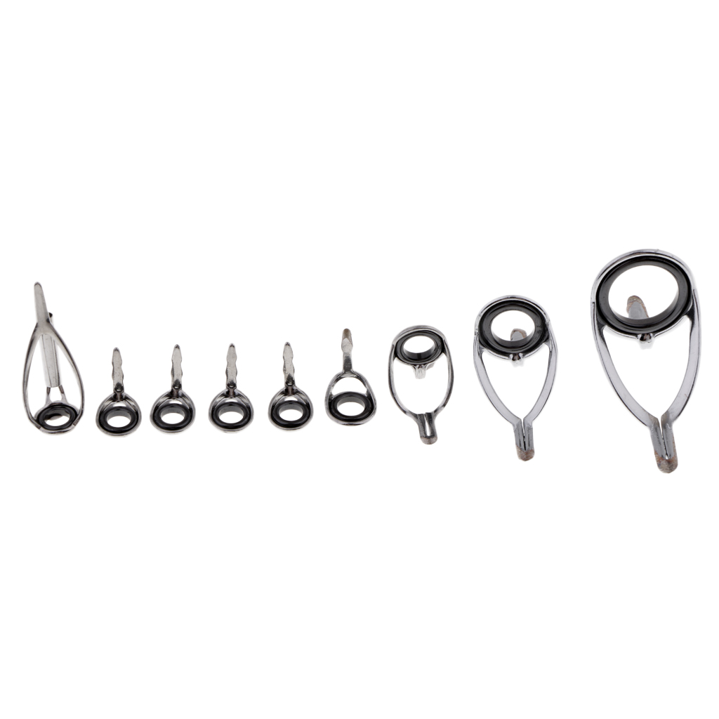 10 개/대 낚싯대 팁 팁 교체 강철 링 담수 Bait - Fishing Rod Guide Replacement 리뷰 및 가격