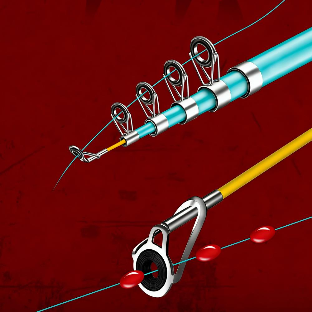 낚싯대 끝부분 수리 키트 10개 낚싯대 팁 교체 세트  - Fishing Rod Guide Replacement 리뷰 및 가격