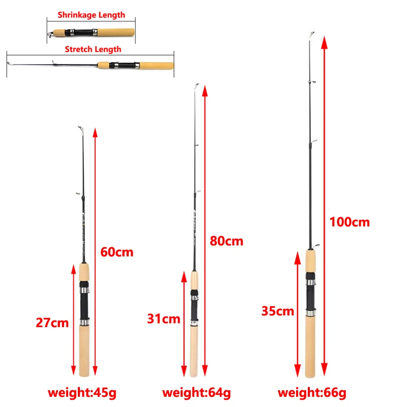 미니 텔레스코픽 아이스 낚싯대 휴대용 카본 파이버 강  - Fishing Rod Ice 리뷰 및 가격