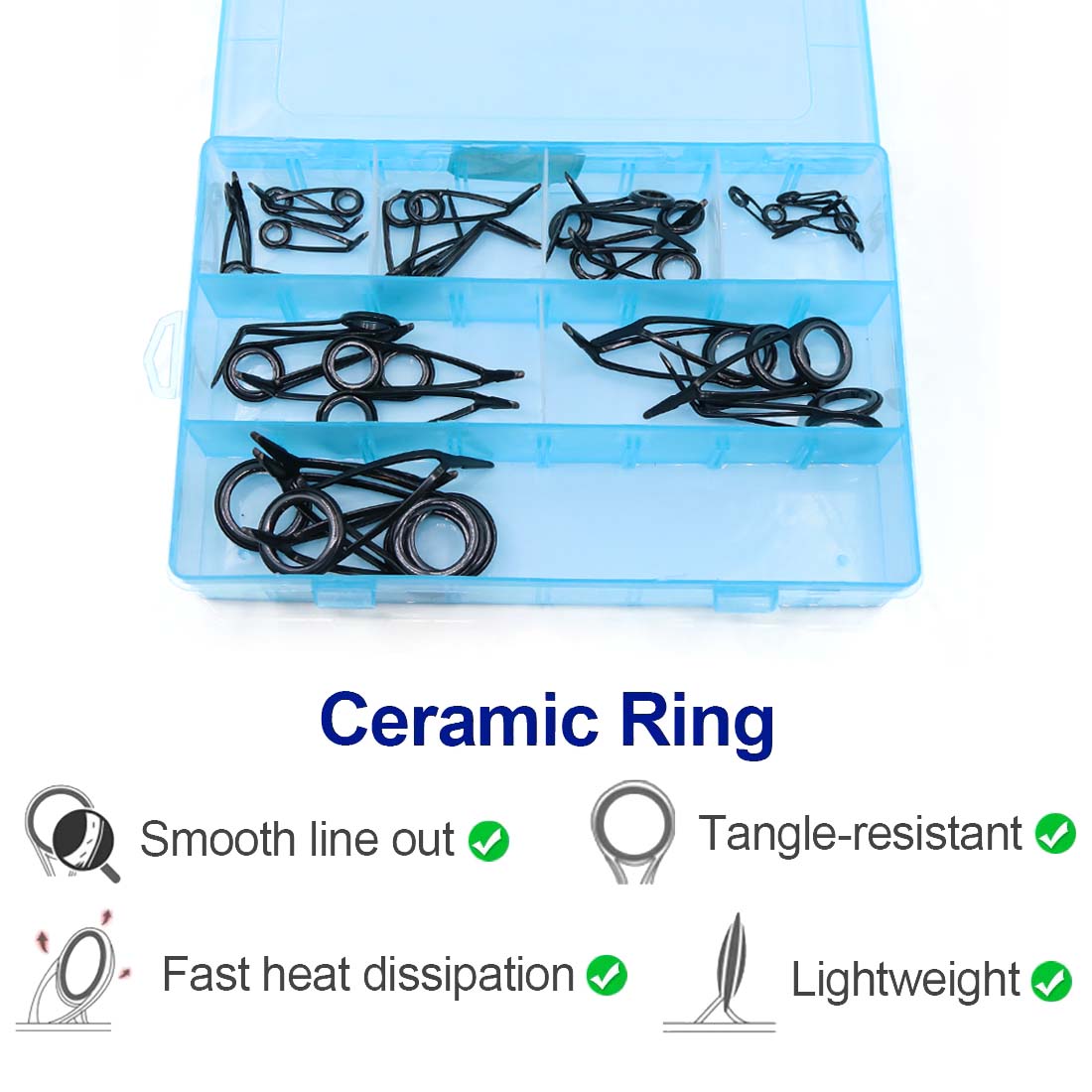 낚싯대 가이드 수리 키트 스피닝로드 용 더 높은 단일  - Fishing Rod Guide Replacement 리뷰 및 가격