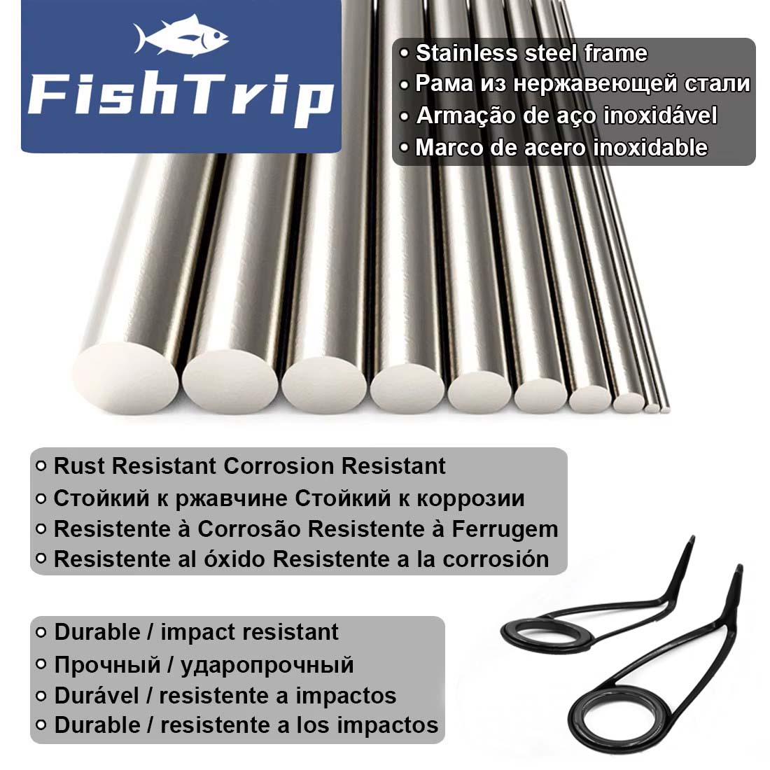 낚싯대 가이드 수리 키트 스피닝로드 용 더 높은 단일  - Fishing Rod Guide Replacement 리뷰 및 가격