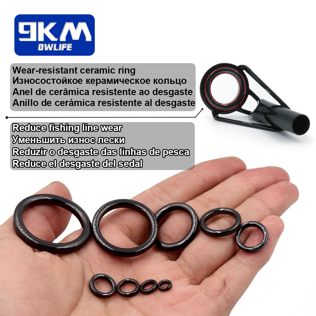 5Pcs 낚싯대 팁 가이드 수리 키트 스테인레스 스틸  - Fishing Rod Guide Replacement 리뷰 및 가격
