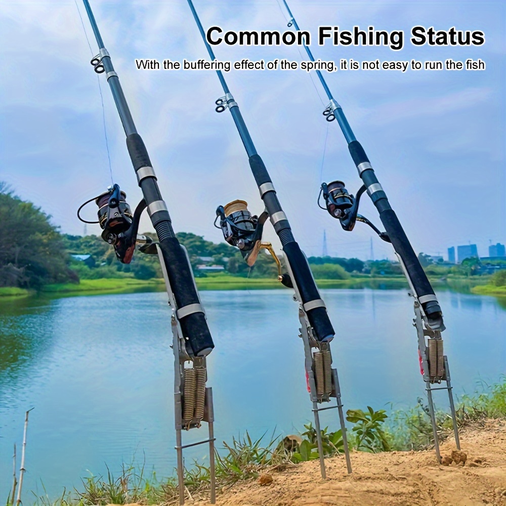자동 스프링 낚싯대 홀더, 조절 가능한 접이식 스테인레 - Fishing Rod Holder 리뷰 및 가격