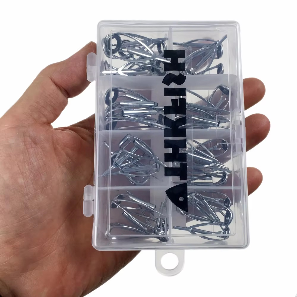 40pcs 낚싯대 팁 수리 키트 스테인레스 스틸 가이드 - Fishing Rod Guide Replacement 리뷰 및 가격