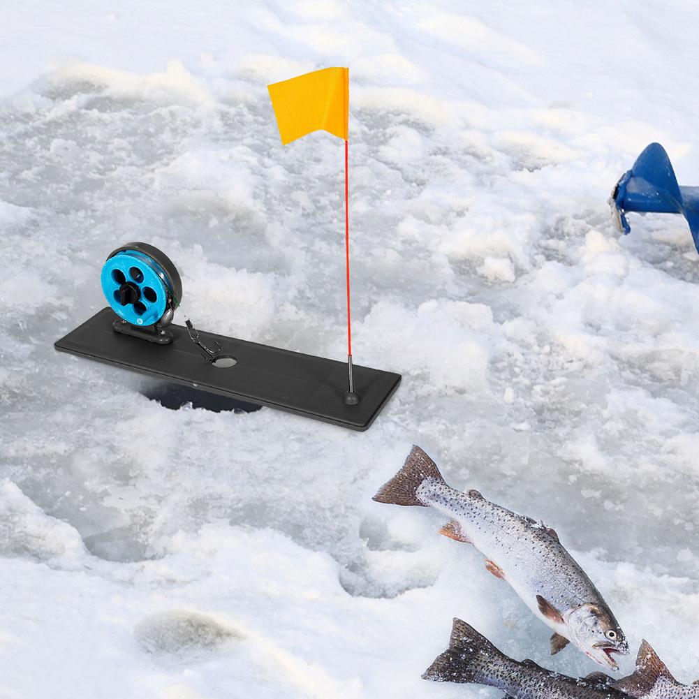 자동 얼음 낚싯대 팁 업, 플래그 마커 포함, 휴대용  - Fishing Rod Ice 리뷰 및 가격