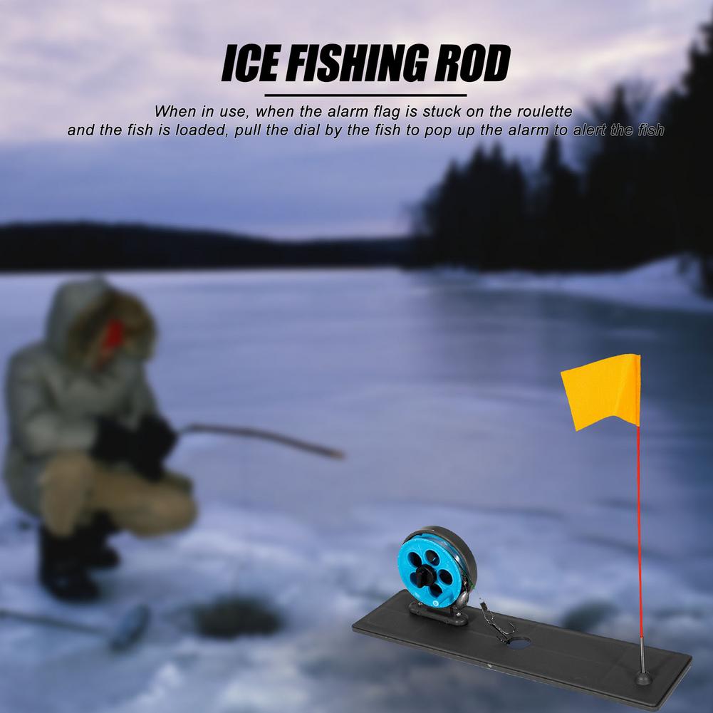 자동 얼음 낚싯대 팁 업, 플래그 마커 포함, 휴대용  - Fishing Rod Ice 리뷰 및 가격