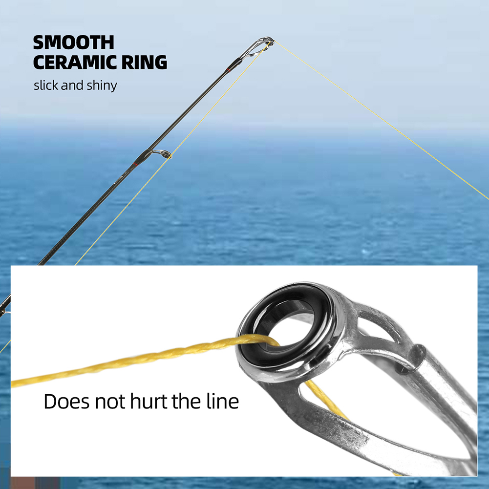 10/40pcs 낚싯대 가이드 링 스테인레스 스틸 링  - Fishing Rod Tip Replacement 리뷰 및 가격