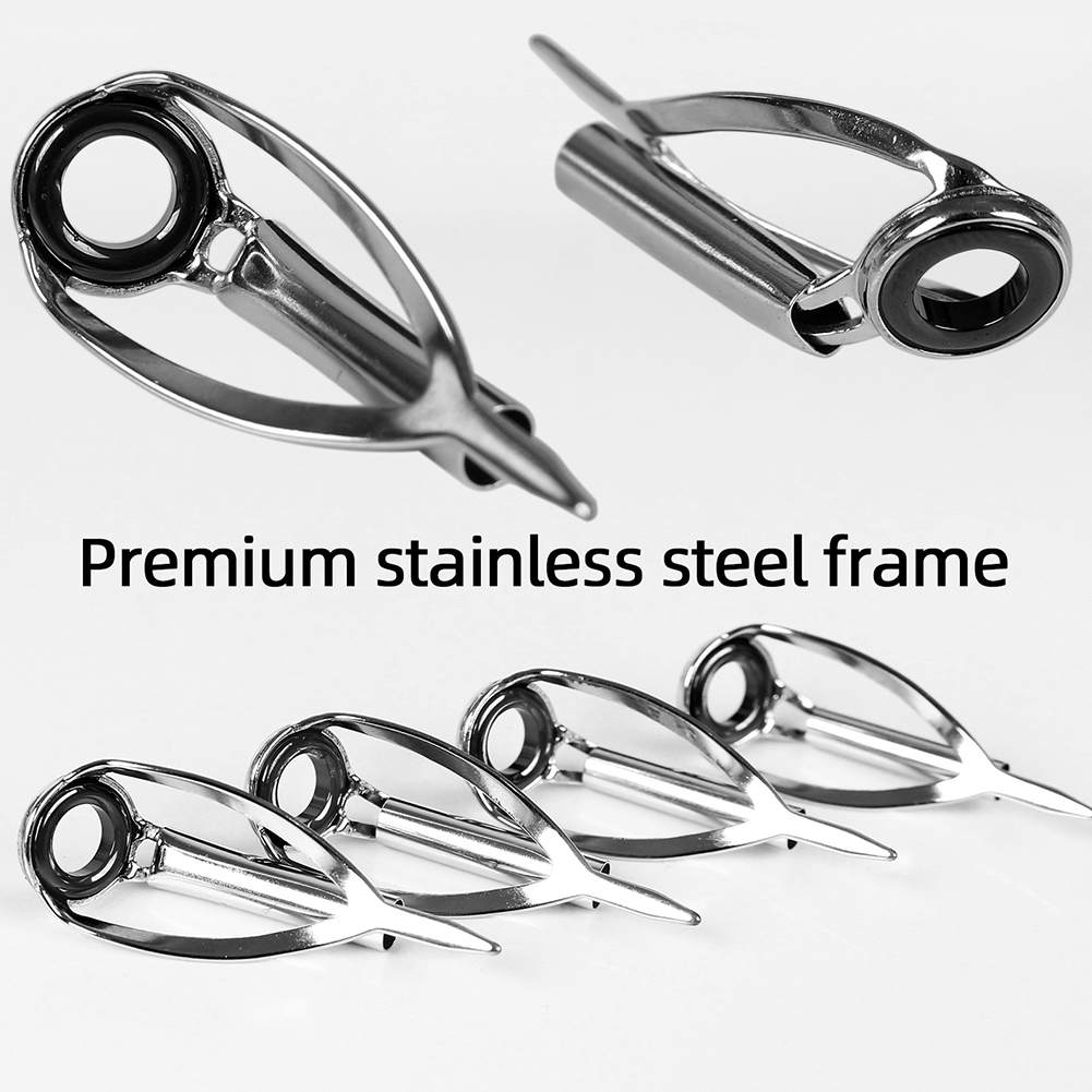10/40pcs 낚싯대 가이드 링 스테인레스 스틸 링  - Fishing Rod Tip Replacement 리뷰 및 가격