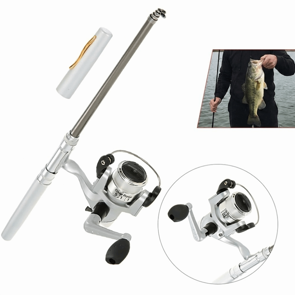 휴대용 텔레스코픽 포켓 낚싯대 경량 미니 펜 낚싯대 릴 - Fishing Rod Fly 리뷰 및 가격