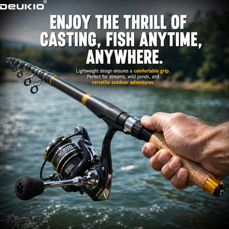 DEUKIO 스피닝 낚싯대 세트 콤보 1.8M/2.1M - Fishing Rod Spinning 리뷰 및 가격