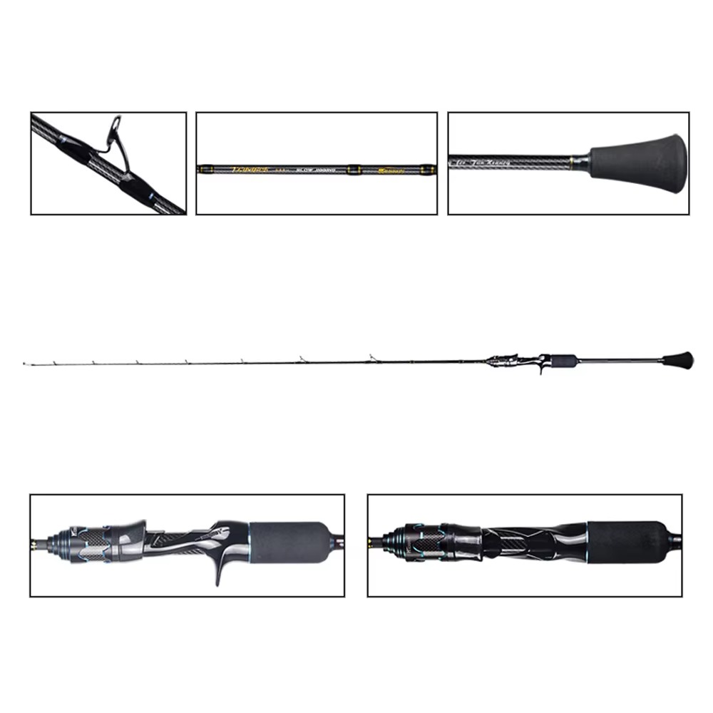 도매 고탄소 슬로우 지깅 낚싯대 2절 바닷물 해상 캐스 - Fishing Rod Spinning 리뷰 및 가격