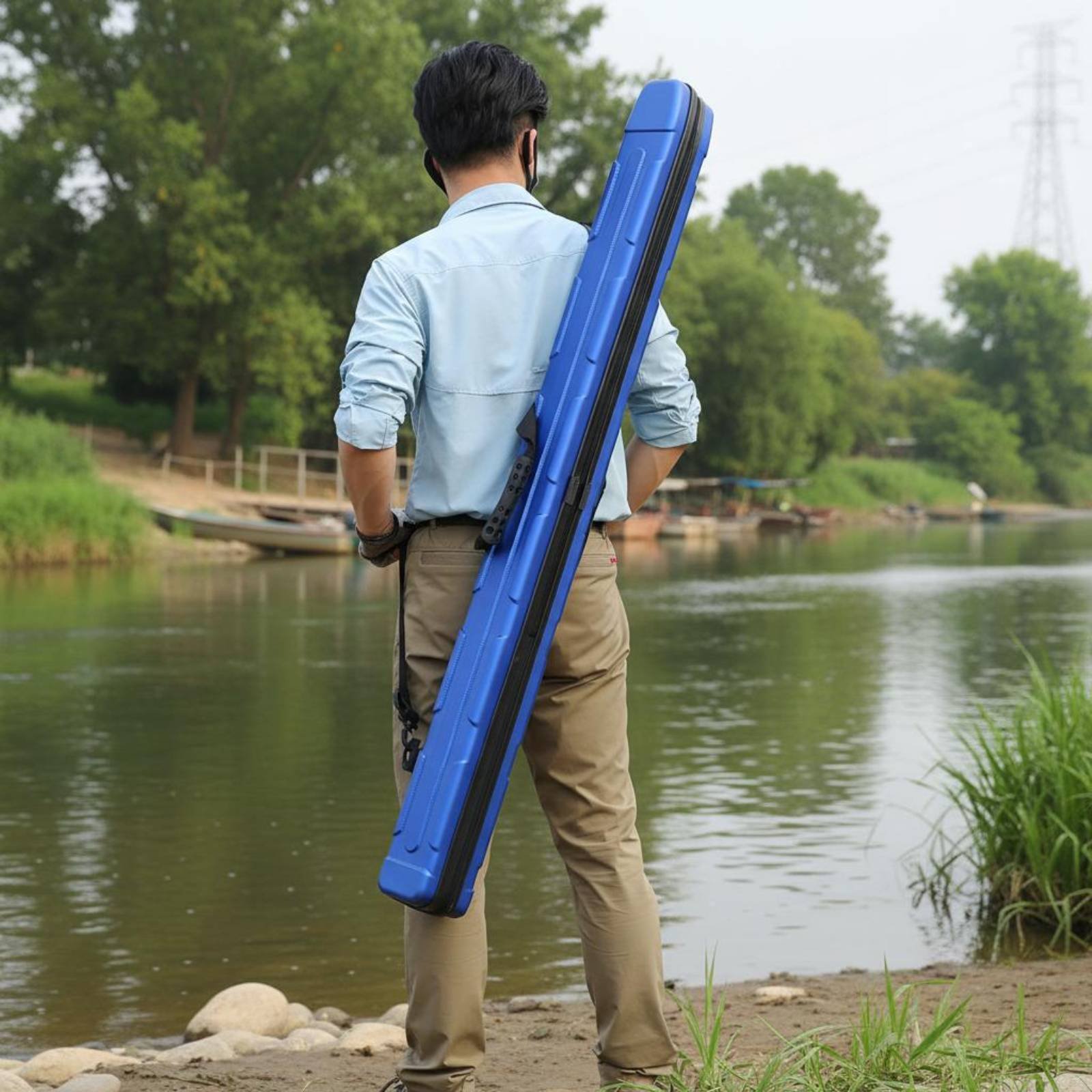 하드 쉘 낚싯대 가방 경량 방수 낚싯대 가방 휴대용 낚 - Fishing Rod Case 리뷰 및 가격